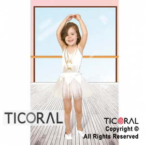 DISFRAZ TU-TU NIA BLANCO CAND TALLE 3 x 1